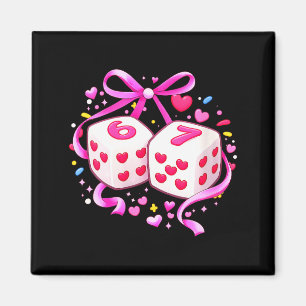 Lustiger, vornehmer Damen-Valentinstag 67 Six Seve Magnet