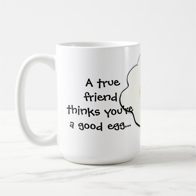 Lustiger Wahre-Freunde-Becher Kaffeetasse (Links)