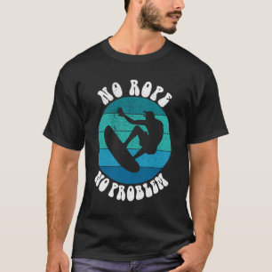 Lustiger Wakesurf-Wakeboard-Surfer Kein Seil Kein T-Shirt