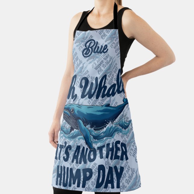 Lustiger Wal-Wortwitz "Oh Wal" Hump Day Design Schürze (InSitu)