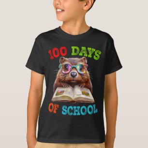 Lustiger Waldmurmeltier 100. Schultag Lehrer Waldm T-Shirt