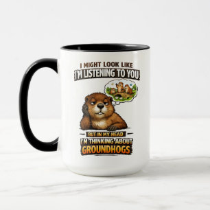 Lustiger Waldmurmeltier – “Ich sehe vielleicht aus Tasse