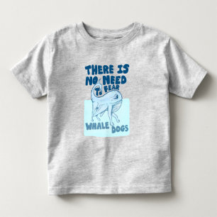 Lustiger Walfischhund Kleinkind T-shirt