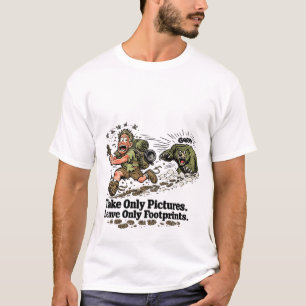 Lustiger Wanderer, der nur Bilder macht T-Shirt