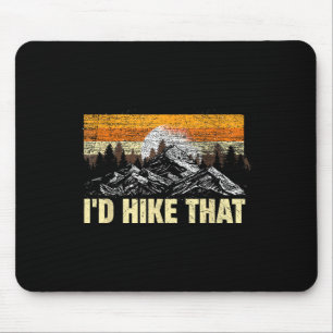 Lustiger Wandernder Berg Id Wanderung Outdoor Camp Mousepad