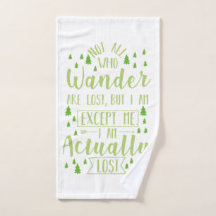 Lustiger Wanderspruch   Handtuch