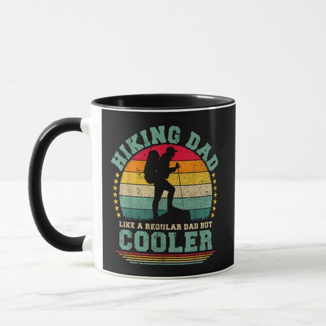 Lustiger Wandervater wie ein normaler Vater beim W Tasse (Links)