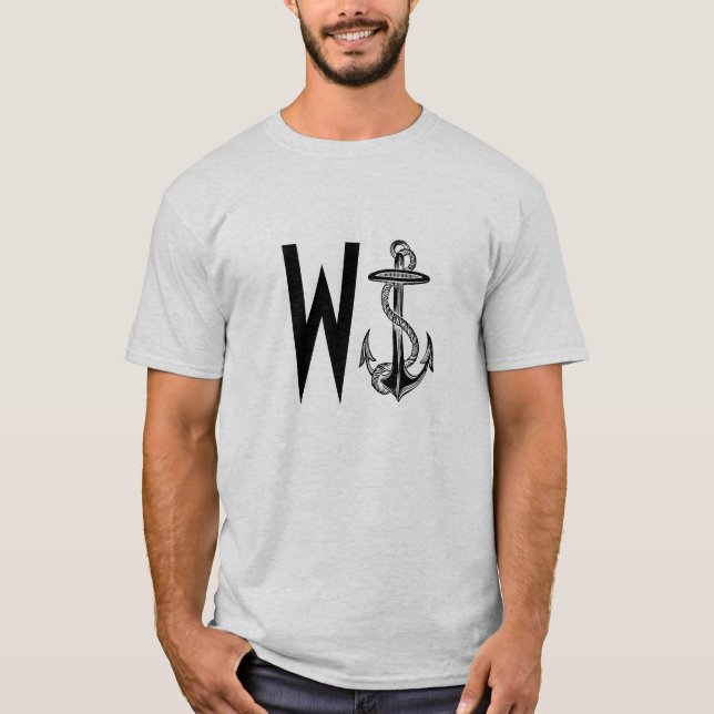 Lustiger "Wanker-" englischer JargonRebus T-Shirt (Vorderseite)