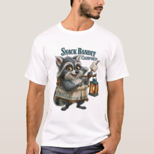 Lustiger Waschbär-Camping-Snack-Bandit T-Shirt