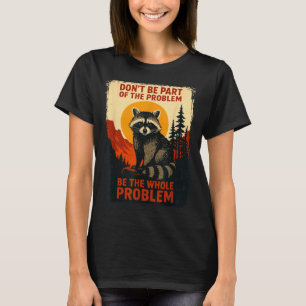 Lustiger Waschbär Natur Wildtiere Outdoor Grafik S T-Shirt