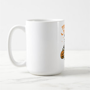 Lustiger Waschbär-Scherz oder Müll Halloween Kaffeetasse