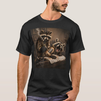 Lustiger Waschbär-Tätowierer kann wilde Tiere täto T-Shirt
