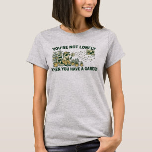 Lustiger Waschbär Urban Gardening Cottagecore Retr T-Shirt