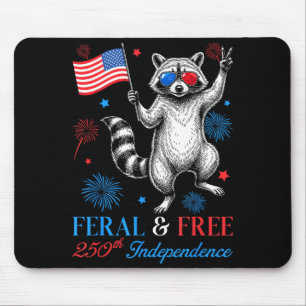 Lustiger Waschbär Verwildert Aber 250. Jahrestag A Mousepad
