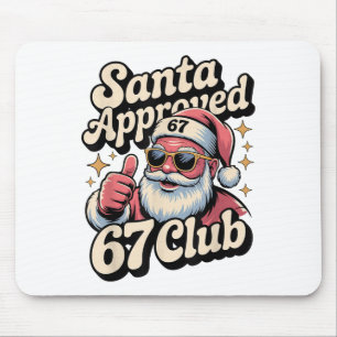 Lustiger Weihnachten 67 Meme - Retro Santa Approve Mousepad