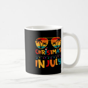 Lustiger Weihnachten im Juli Santa Hut Sungles Som Kaffeetasse