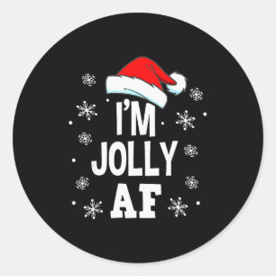 Lustiger Weihnachten Unartige Erwachsene Pyjama, W Runder Aufkleber