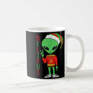 Lustiger Weihnachts-Alien-Hässlicher-Schwester-Ich Kaffeetasse