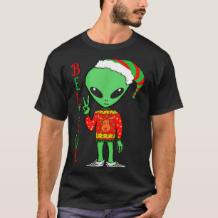 Lustiger Weihnachts-Alien-Hässlicher-Schwester-Ich T-Shirt