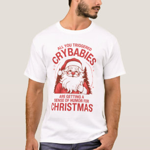 Lustiger Weihnachts Anti-Woke Weihnachtsmann T-Shirt