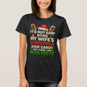 Lustiger Weihnachts-Arm-Schmuck Ehemann Feiertag P T-Shirt