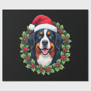 Lustiger Weihnachts-Bernese-Mountain-Dog-Tank-Top Geschenkpapier