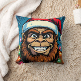 Lustiger Weihnachts-Bigfoot Kissen