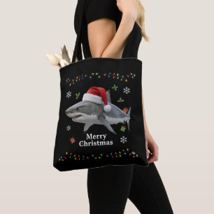 Lustiger Weihnachts-Hai-Santa-Hut realistische Fei