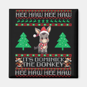 Lustiger Weihnachts-Italienischer Weihnachts-Esel Magnet