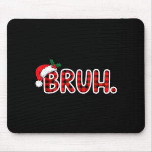 Lustiger Weihnachts-Karo-Teenager Mousepad