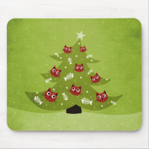 Lustiger Weihnachts-Katzenliebhaber Mousepad