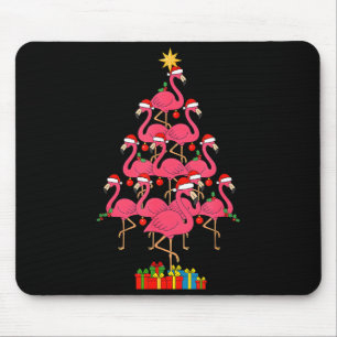 Lustiger Weihnachts-Nk-Flamingo-Baum-Feiertags-Vog Mousepad