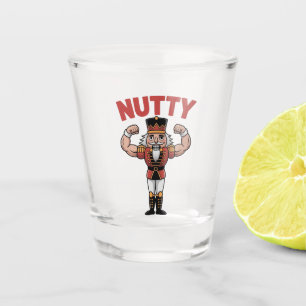 Lustiger Weihnachts-Nussknacker Natürlich Fit Schnapsglas