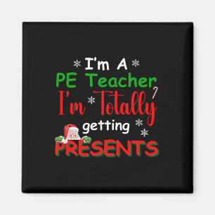 Lustiger Weihnachts PE Lehrer Schule Sport Xmas Cr Magnet