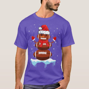 Lustiger Weihnachts-Santa-Schneemann T-Shirt