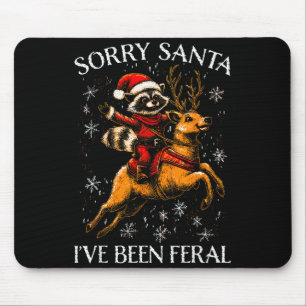 Lustiger Weihnachts-Shirt Sorry Santa Xmas Kinder Mousepad