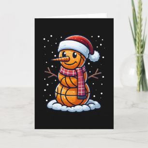 Lustiger Weihnachts-Skelett-Schneemann-Santa-Skele Karte