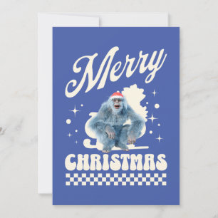 Lustiger Weihnachts-Yeti-Feiertags-Humor Feiertagskarte