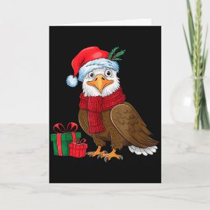 Lustiger Weihnachtsadler Patriotischer Weißkopfsee Karte