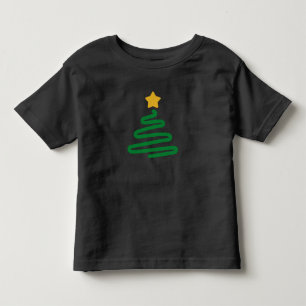 Lustiger Weihnachtsbaum Kleinkind T-shirt