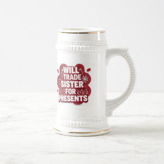 Lustiger Weihnachtsbierkrug – Ich werde Schwester Bierglas