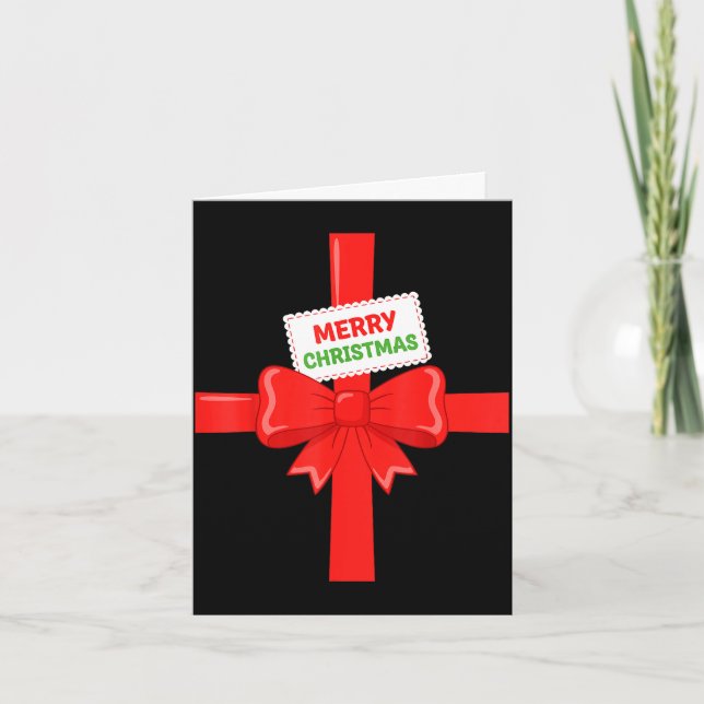Lustiger Weihnachtsbogen Geschenk Weihnachtskostüm Karte (Vorderseite)