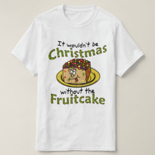 Lustiger WeihnachtsCartoon-Fruchtkuchen T-Shirt