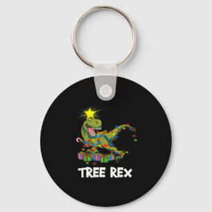 Lustiger Weihnachtsdinosaurier Baum Rex Männer Fra Schlüsselanhänger