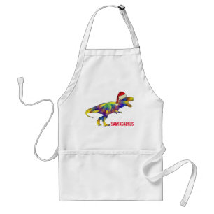 Lustiger Weihnachtsdinosaurier T-Rex Schürze