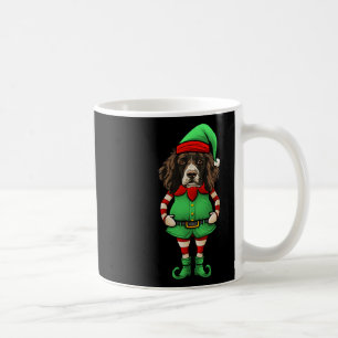 Lustiger Weihnachtself Englisch Springer Spaniel H Kaffeetasse
