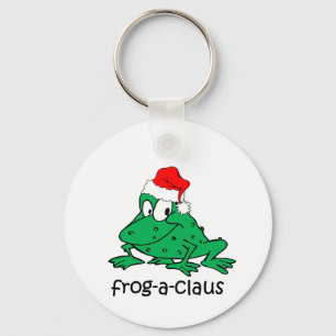 Lustiger Weihnachtsfrosch Schlüsselanhänger