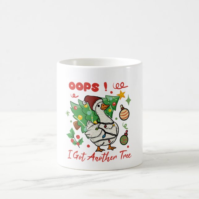 Lustiger Weihnachtsgans-Becher – Hoppla Kaffeetasse (Mittel)