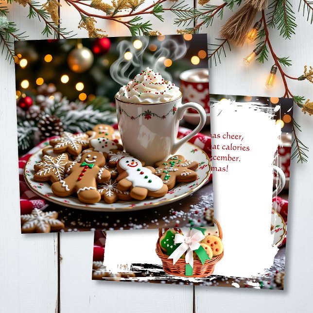 Lustiger Weihnachtshumor | Kaffee und Kekse Karte (Von Creator hochgeladen)