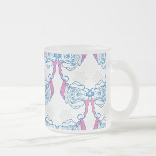 Lustiger Weihnachtshund Mattglastasse